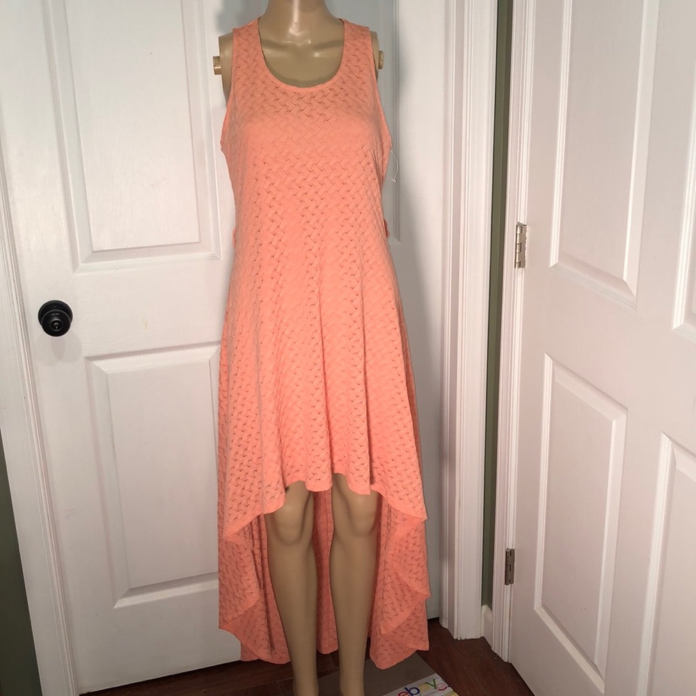 Ya Los Angeles Peach Dress. L